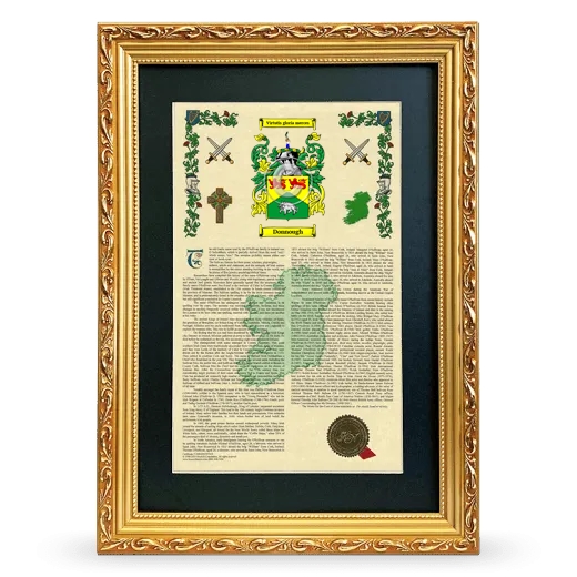 Donnough Deluxe Armorial Framed - Gold