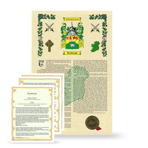 Macdonogh Armorial History and Symbolism package