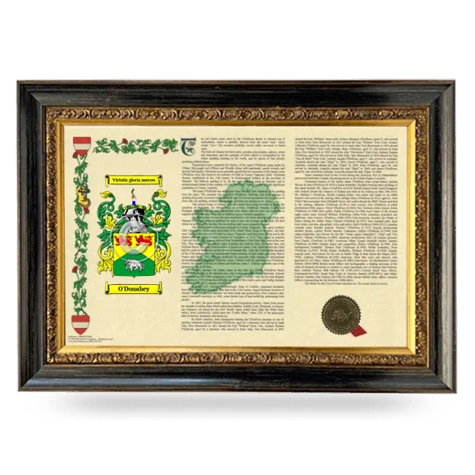 O'Donahey Armorial Landscape Framed - Heirloom