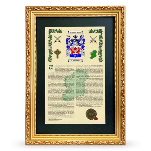 O'Donnolly Deluxe Armorial Framed - Gold