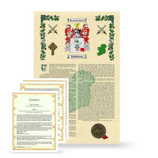 Hoddonovan Armorial History and Symbolism package