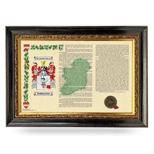 Hoddonovind Armorial Landscape Framed - Heirloom