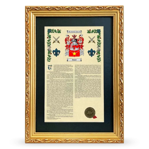 Douet Deluxe Armorial Framed - Gold