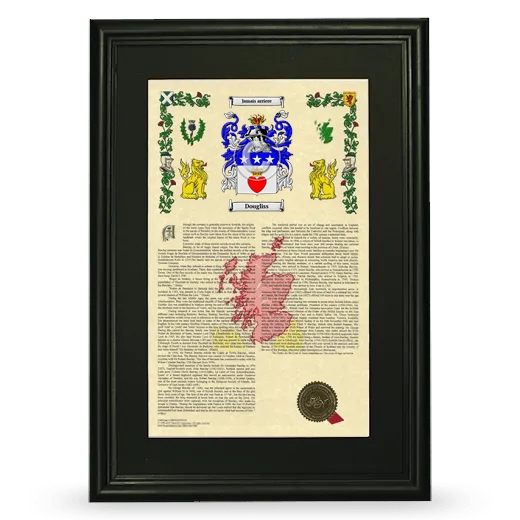 Dougliss Deluxe Armorial Framed - Black