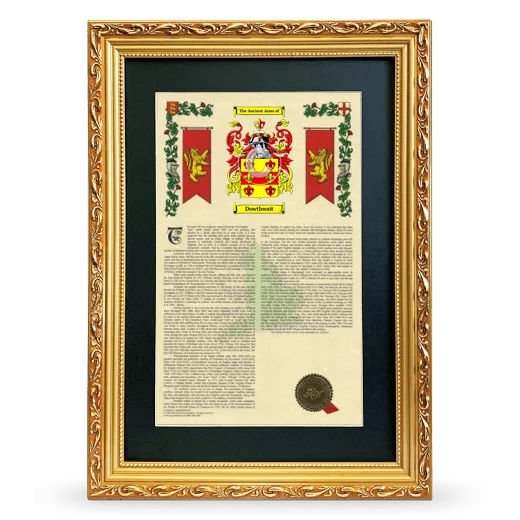 Dowthwait Deluxe Armorial Framed - Gold