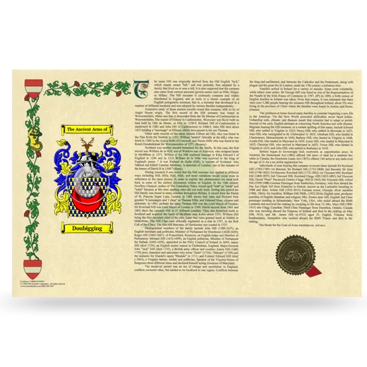 Doubigging Armorial History Landscape Style