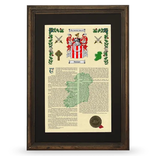 Dawnes Deluxe Armorial Framed - Brown