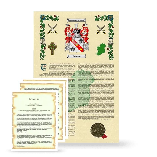 Drinnen Armorial History and Symbolism package