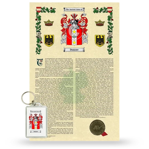 Dumore Armorial History and Keychain Package