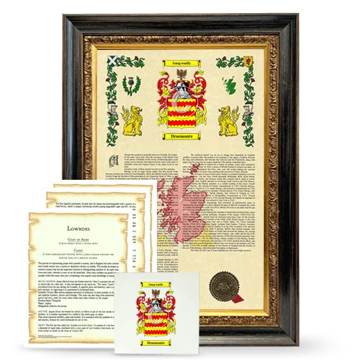 Druemonte Framed Armorial, Symbolism and Large Tile - Heirloom