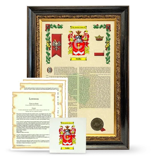 Dudka Framed Armorial, Symbolism and Large Tile - Heirloom