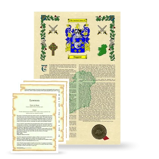 Daggent Armorial History and Symbolism package