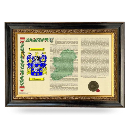 O'Duggane Armorial Landscape Framed - Heirloom