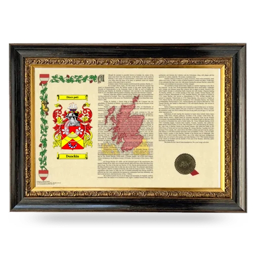 Dunckin Armorial Landscape Framed - Heirloom