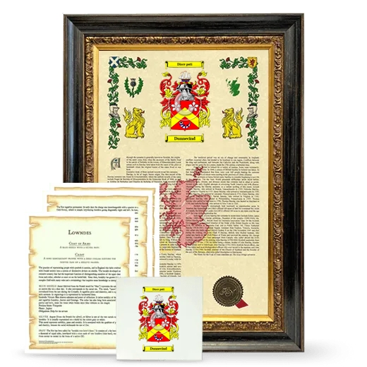 Dunnecind Framed Armorial, Symbolism and Large Tile - Heirloom