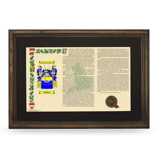 Dumken Deluxe Armorial Landscape Framed - Brown