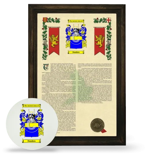 Dumken Framed Armorial History and Mouse Pad - Brown