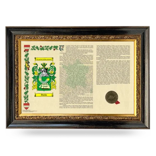 Durán Armorial Landscape Framed - Heirloom