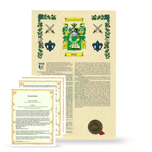 Durán Armorial History and Symbolism package