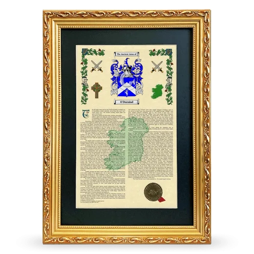 O'Durnind Deluxe Armorial Framed - Gold