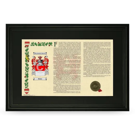 Deutz Deluxe Armorial Landscape Framed- Black