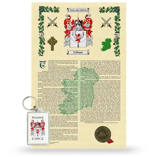 O'Dwyer Armorial History and Keychain Package