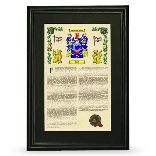 Dyck Deluxe Armorial Framed - Black