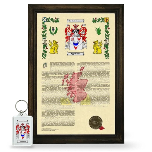 Eggelsfield Framed Armorial History and Keychain - Brown