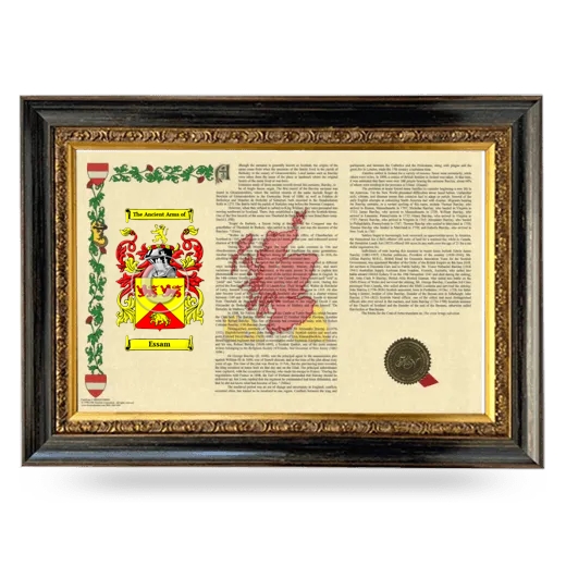 Essam Armorial Landscape Framed - Heirloom