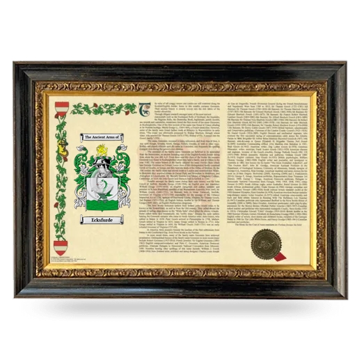 Ecksfurde Armorial Landscape Framed - Heirloom