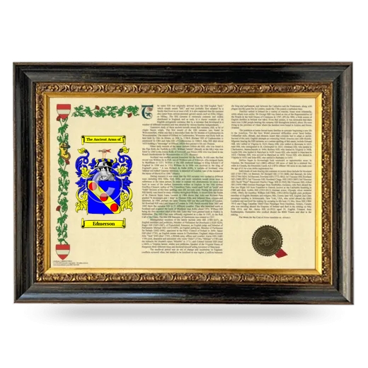 Edmerson Armorial Landscape Framed - Heirloom