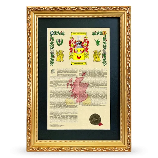 Edmonston Deluxe Armorial Framed - Gold