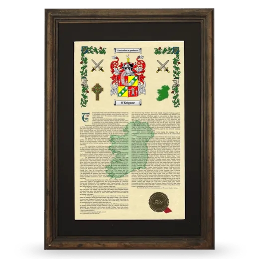 O'Keigane Deluxe Armorial Framed - Brown