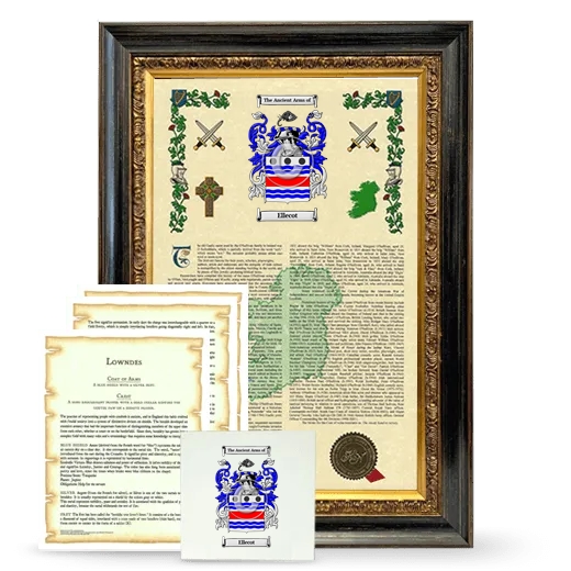 Ellecot Framed Armorial, Symbolism and Large Tile - Heirloom