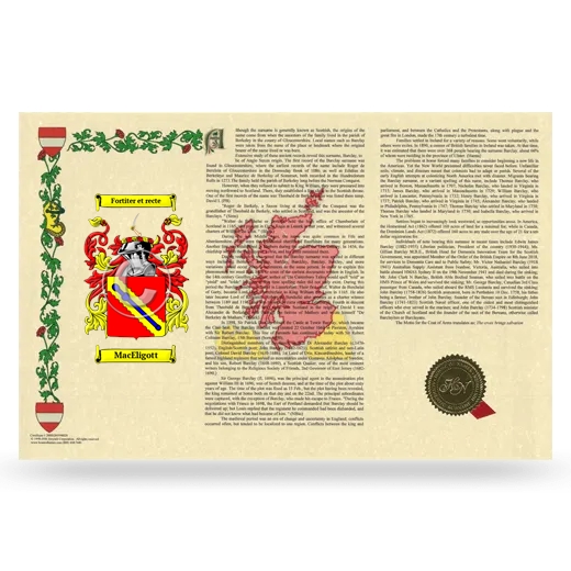 MacEligott Armorial History Landscape Style