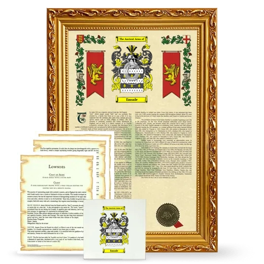 Emsale Framed Armorial, Symbolism and Large Tile - Gold