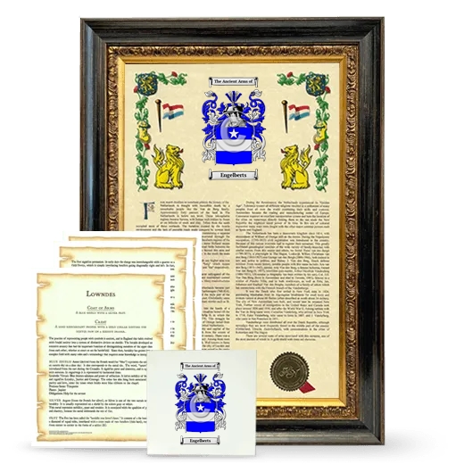 Engelberts Framed Armorial, Symbolism and Large Tile - Heirloom