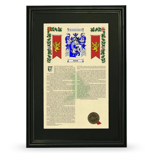 Enoch Deluxe Armorial Framed - Black