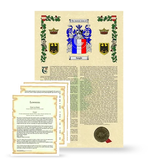 Eargle Armorial History and Symbolism package