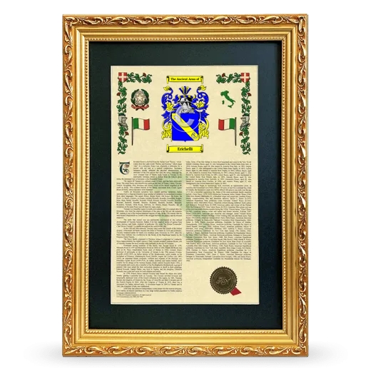 Erichelli Deluxe Armorial Framed - Gold