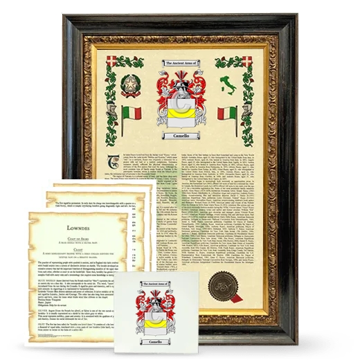 Camello Framed Armorial, Symbolism and Large Tile - Heirloom