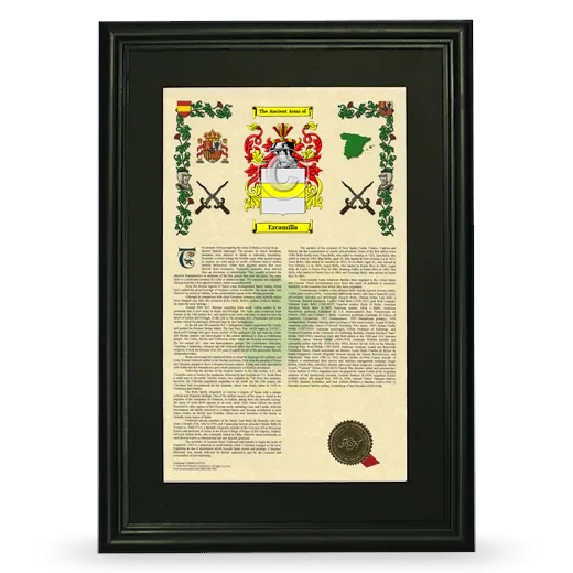 Ezcamilla Deluxe Armorial Framed - Black