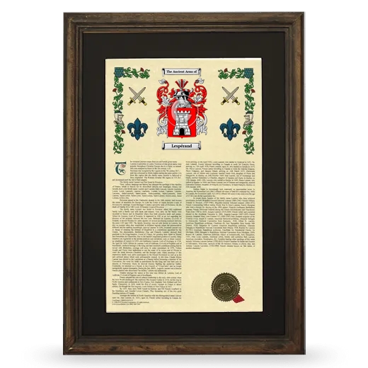 Lespérand Deluxe Armorial Framed - Brown