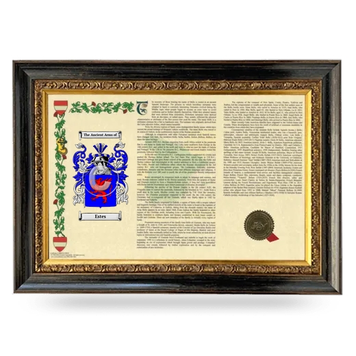 Estes Armorial Landscape Framed - Heirloom