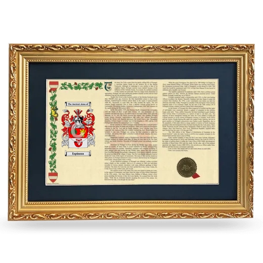 Espinoza Deluxe Armorial Landscape Framed - Gold