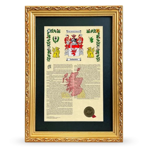 Eatheritch Deluxe Armorial Framed - Gold