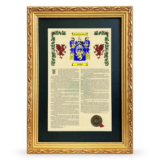 Eavind Deluxe Armorial Framed - Gold