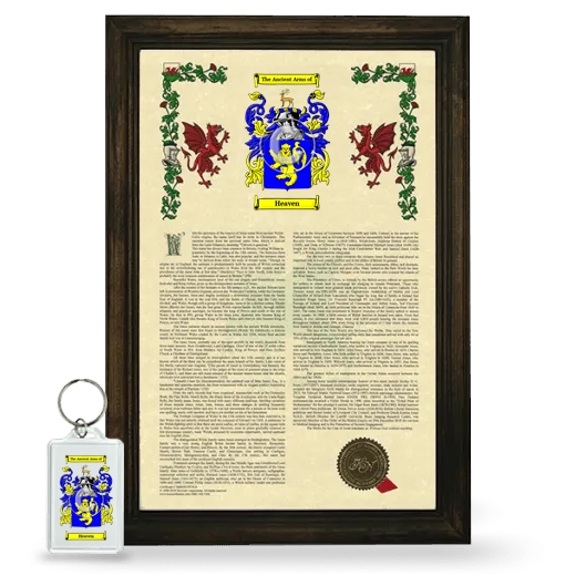 Heaven Framed Armorial History and Keychain - Brown