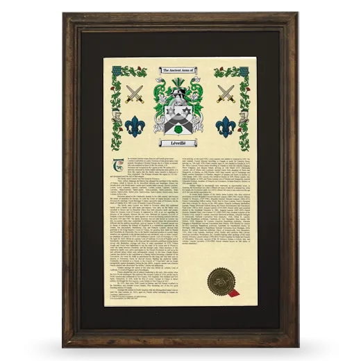 Léveillé Deluxe Armorial Framed - Brown