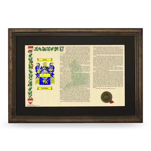 Eavelynn Deluxe Armorial Landscape Framed - Brown